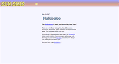 Desktop Screenshot of hullabaloo.sunsims.com