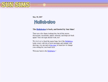 Tablet Screenshot of hullabaloo.sunsims.com